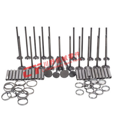 Silnik koparki S6K C6.4 Zawór i prowadnica zaworu oraz części gniazda zaworu